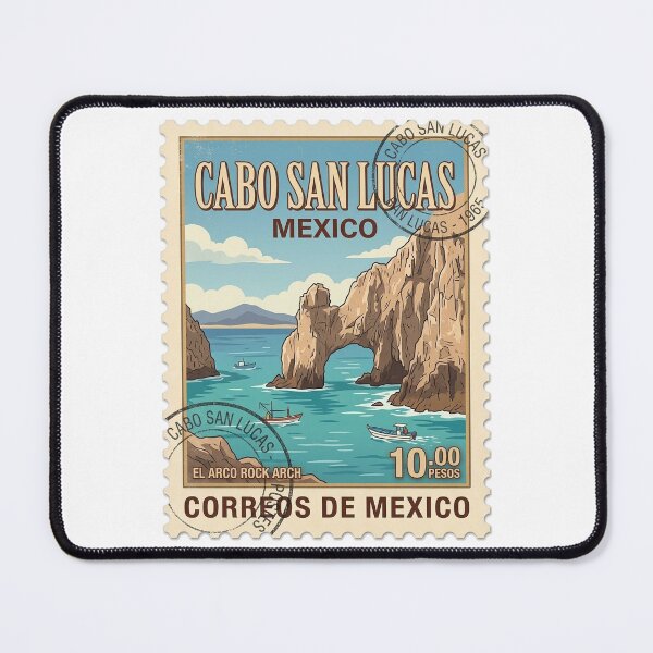 Item preview, Vintage Cabo San Lucas Mexico Travel Stamp designed and sold by k3rstman1.
