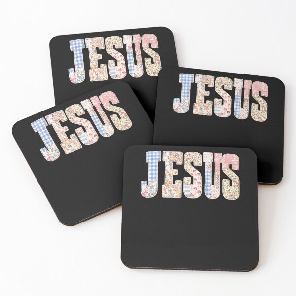 Artikelvorschau, Jesus Floral Patchwork Faith Letters entworfen und verkauft von elderberry.
