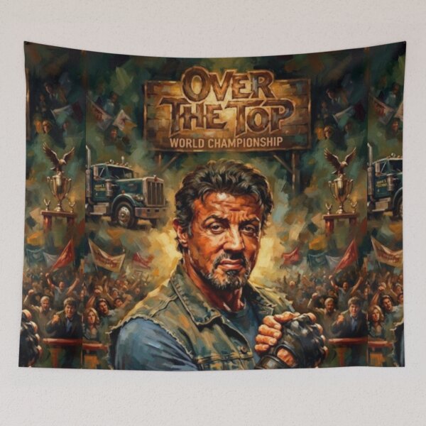 Item preview, Over the Top Arm Wrestling Fine Art Tribute designed and sold by Art's Diner.
