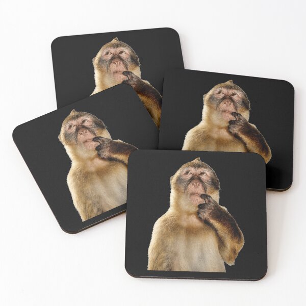 Item preview, Thoughtful Monkey With Curious Thinking Look designed and sold by elderberry.