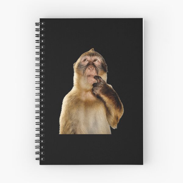 Item preview, Thoughtful Monkey With Curious Thinking Look designed and sold by elderberry.