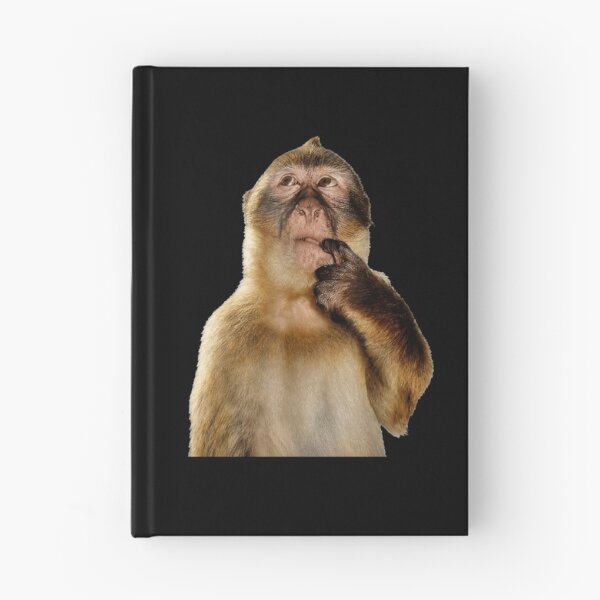 Item preview, Thoughtful Monkey With Curious Thinking Look designed and sold by elderberry.