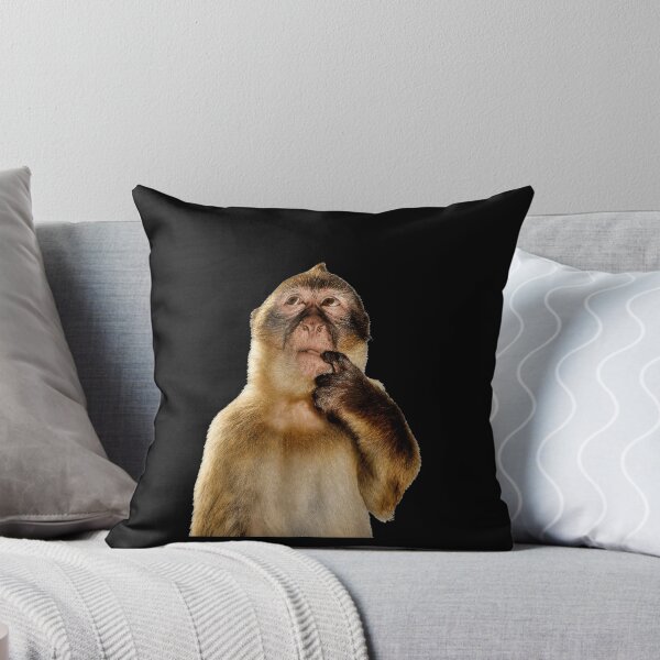 Item preview, Thoughtful Monkey With Curious Thinking Look designed and sold by elderberry.