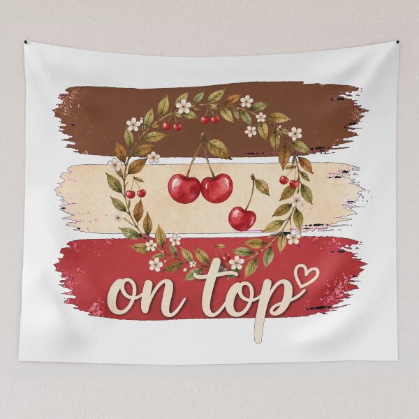 Item preview, Cherry on Top Funny Autumn Citrus Funny Pun Foodie Quote designed and sold by Yellowriversss.