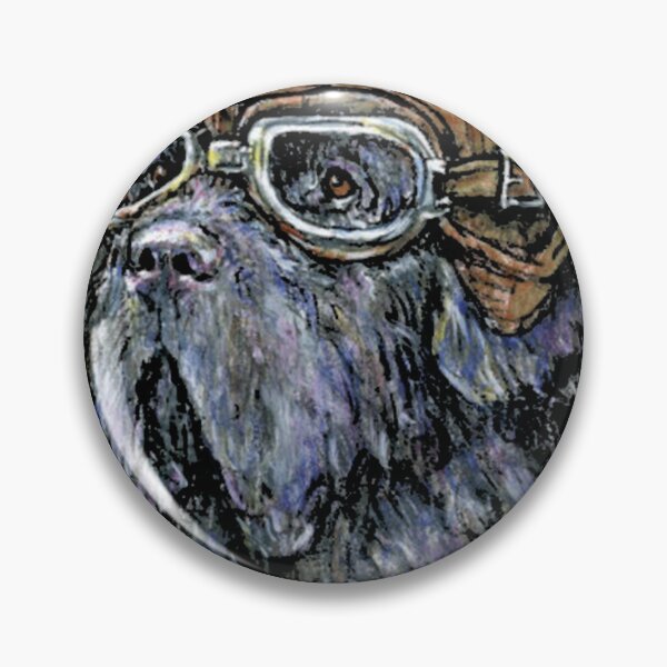 Item preview, Aviator Newf In Leather Flying Helmet And Goggles designed and sold by ankhangdesigner.