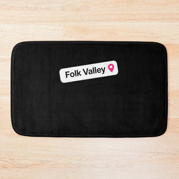Item preview, Funny Folk Valley Meme Location Pin Travel Destination Art designed and sold by elderberry.