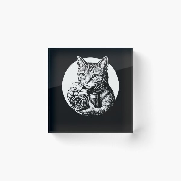 Item preview, Vintage Camera Cat Photographer designed and sold by elderberry.