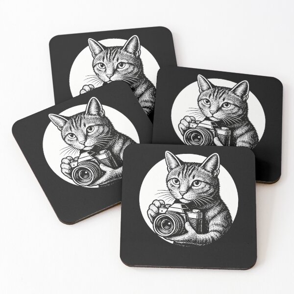 Item preview, Vintage Camera Cat Photographer designed and sold by elderberry.