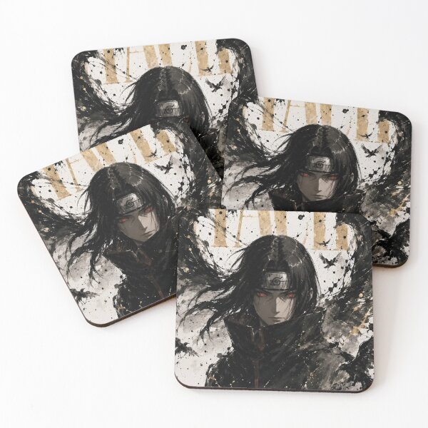 Item preview, Itachi | Silent Raven Shinobi – Dark Japanese Warrior with Crows | Ink Wash Anime Style Art designed and sold by Dyan4.