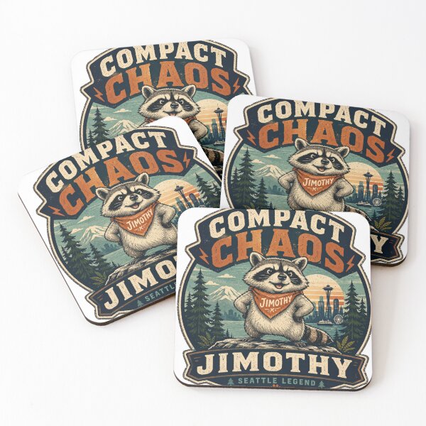 Item preview, Compact Chaos Jimothy Raccoon Seattle Legend designed and sold by TSshirtShoppe.