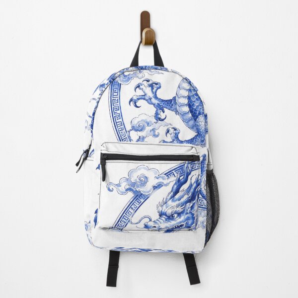 Item preview, Blue Dragon Peony Porcelain Emblem designed and sold by MWprint.