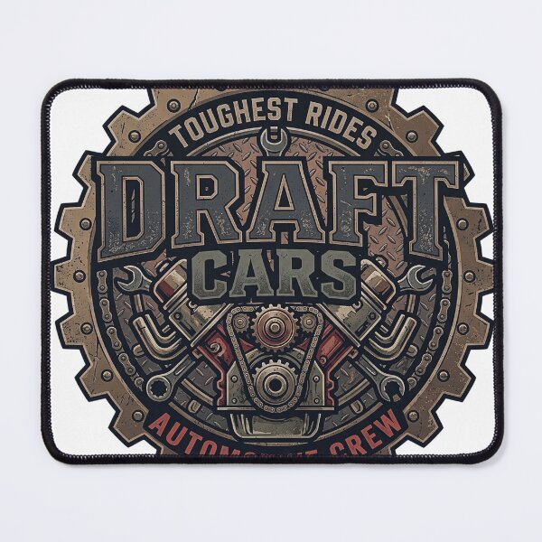 Item preview, Toughest Rides Automotive Crew Vintage Mechanic V-Engine Art designed and sold by rich-moda.