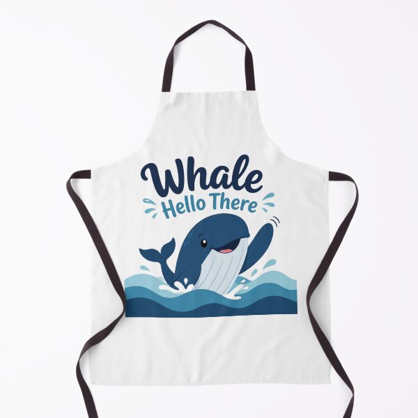 Item preview, Whale Hello There Cute Ocean Blue Whale designed and sold by Cerys-GS.