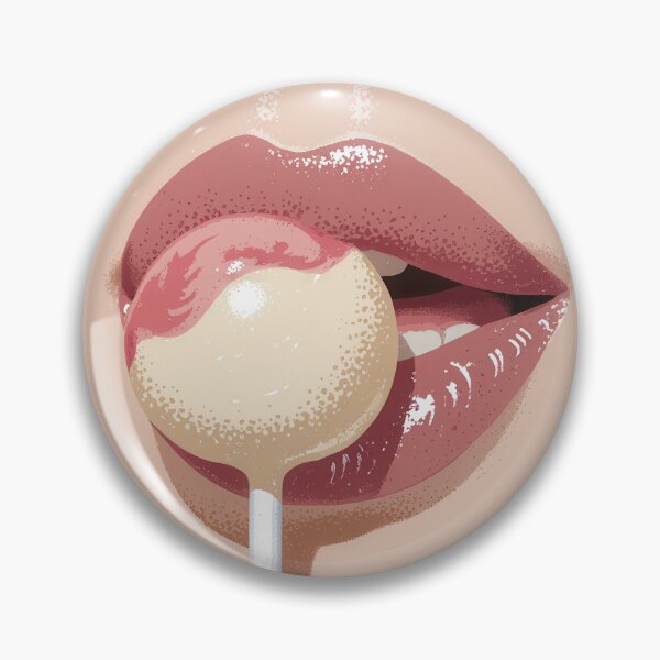 Item preview, Woman Lips with Lollipop designed and sold by rymarenko.