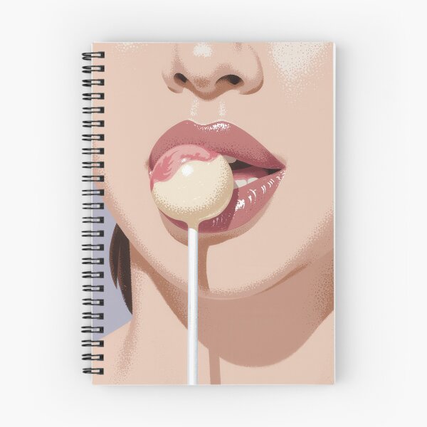 Item preview, Woman Lips with Lollipop designed and sold by rymarenko.