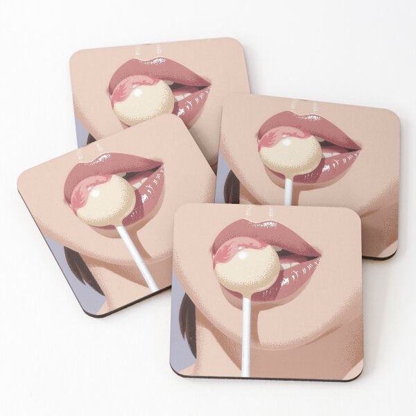 Item preview, Woman Lips with Lollipop designed and sold by rymarenko.