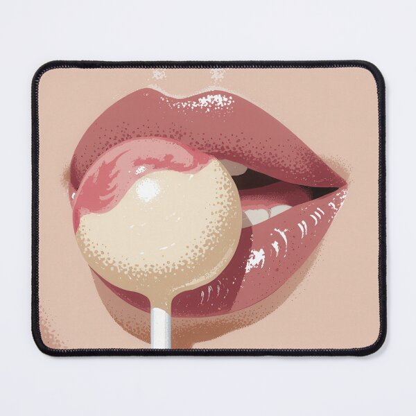 Item preview, Woman Lips with Lollipop designed and sold by rymarenko.