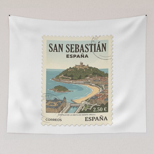 Item preview, San Sebastián Spain Castillo De La Mota Travel designed and sold by k3rstman1.