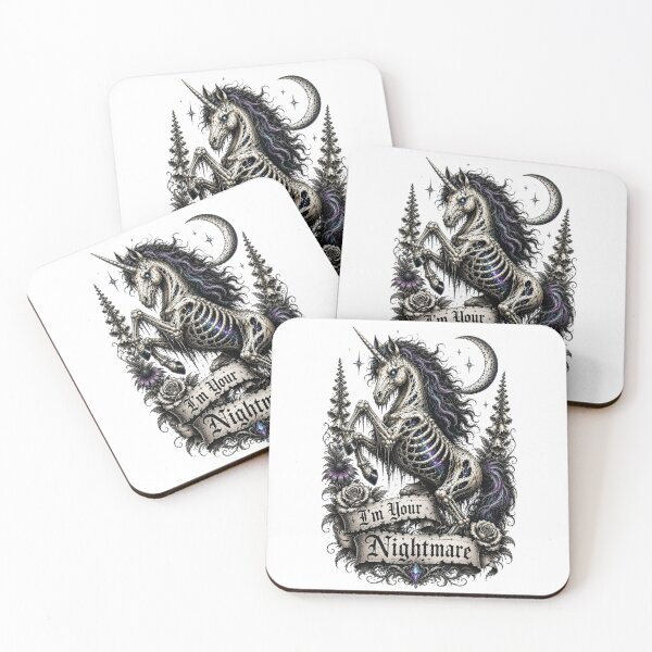 Item preview, Tragically Beautiful Nightmare Unicorn designed and sold by UnicornAndRaven .