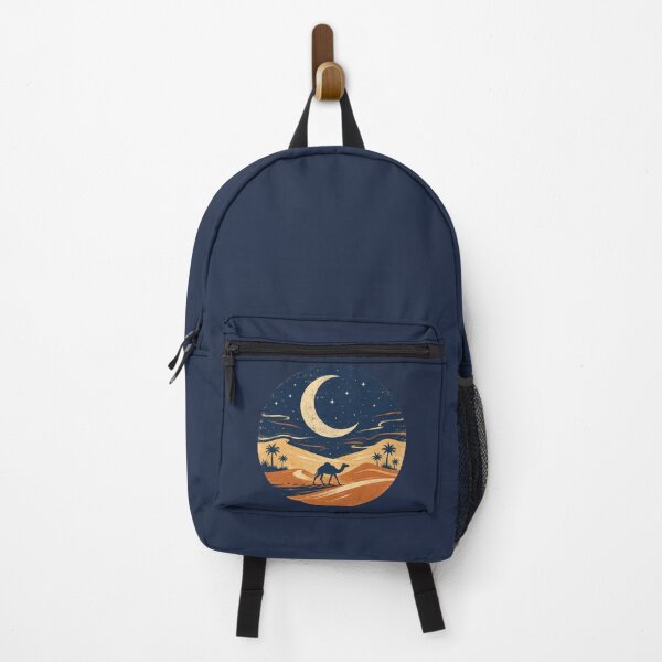 Item preview, Vintage Desert Night T-Shirt – Crescent Moon Camel Silhouette Retro Graphic Tee designed and sold by StarvoCorner.