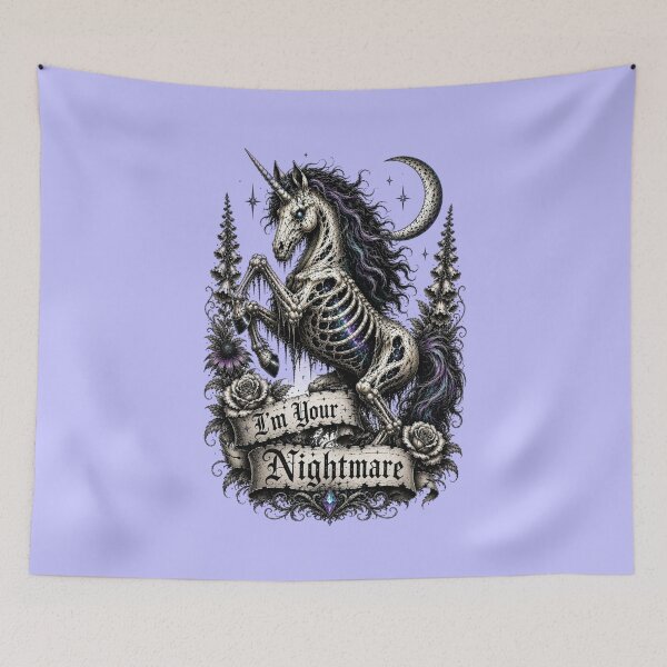Item preview, Tragically Beautiful Nightmare Unicorn designed and sold by UnicornAndRaven .