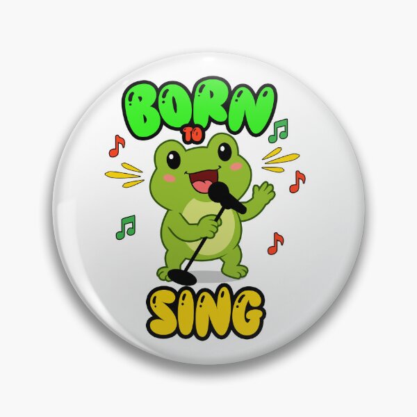 Item preview, Born To Sing Cute Frog | Kawaii Frog Singer Sticker | Funny Music Lover Gift designed and sold by bkeer abobkr.