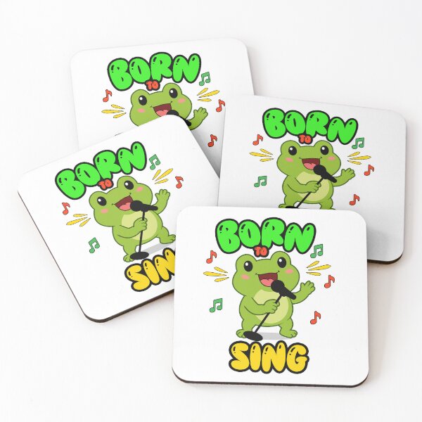 Item preview, Born To Sing Cute Frog | Kawaii Frog Singer Sticker | Funny Music Lover Gift designed and sold by bkeer abobkr.