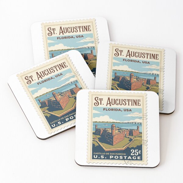 Item preview, Vintage Castillo De San Marcos Florida Travel Stamp designed and sold by k3rstman1.