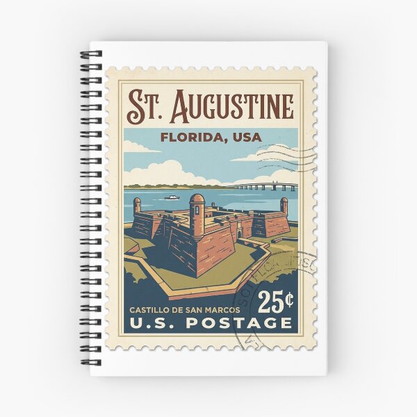 Item preview, Vintage Castillo De San Marcos Florida Travel Stamp designed and sold by k3rstman1.
