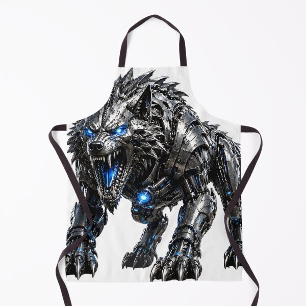 Item preview, Steel Dire Wolf V5 | Mechanical Wolf | CyberWolf | Industrial Metal Beast designed and sold by SteelCoat Studio.