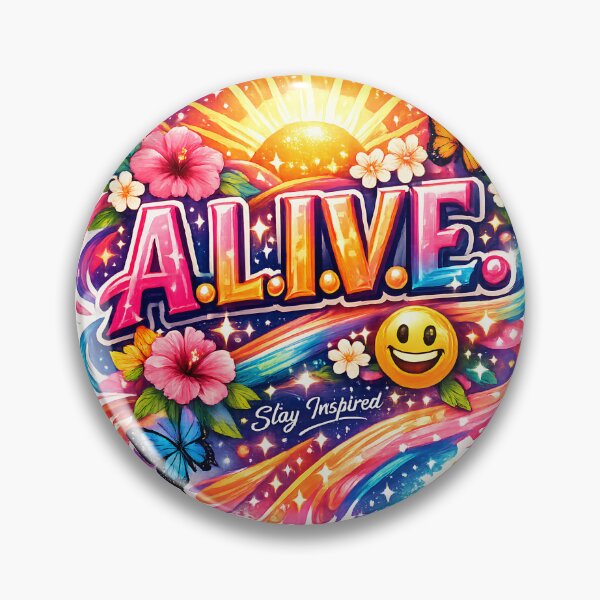 Item preview, Alive Stay Inspired Colorful Sunrise designed and sold by SurrealSproutz.
