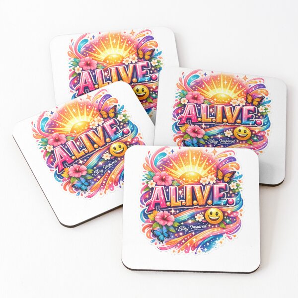 Item preview, Alive Stay Inspired Colorful Sunrise designed and sold by SurrealSproutz.