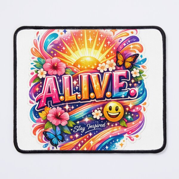 Item preview, Alive Stay Inspired Colorful Sunrise designed and sold by SurrealSproutz.