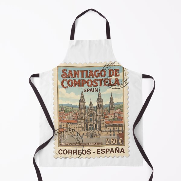 Item preview, Santiago de Compostela Spain Vintage Travel Stamp designed and sold by k3rstman1.