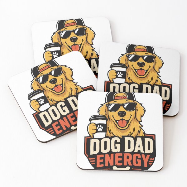Item preview, Dog Dad Energy Funny Golden Retriever Streetwear designed and sold by wizooo411.