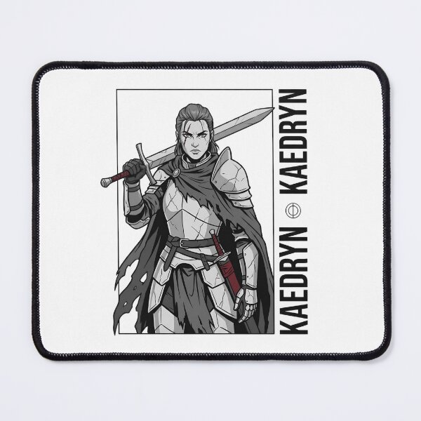 Item preview, Kaedryn Fantasy Female Knight Warrior | RPG Sword Fighter T-Shirt designed and sold by StickerNestYou.