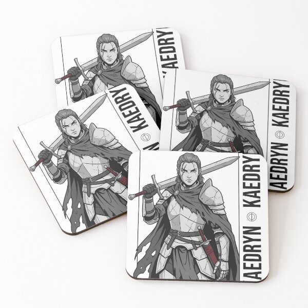 Item preview, Kaedryn Fantasy Female Knight Warrior | RPG Sword Fighter T-Shirt designed and sold by StickerNestYou.