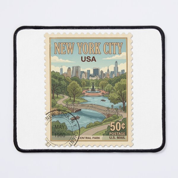 Item preview, Vintage Central Park New York City Travel Stamp designed and sold by k3rstman1.