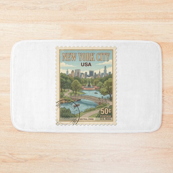 Item preview, Vintage Central Park New York City Travel Stamp designed and sold by k3rstman1.