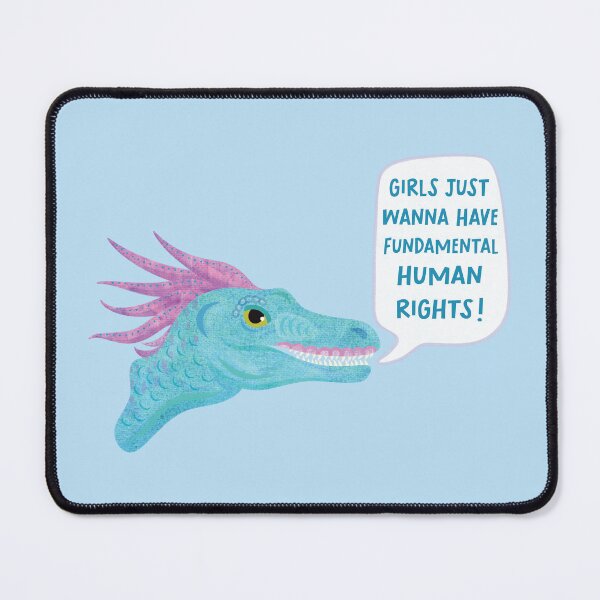 Item preview, Feminist Velociraptor designed and sold by JasperAndPudArt.