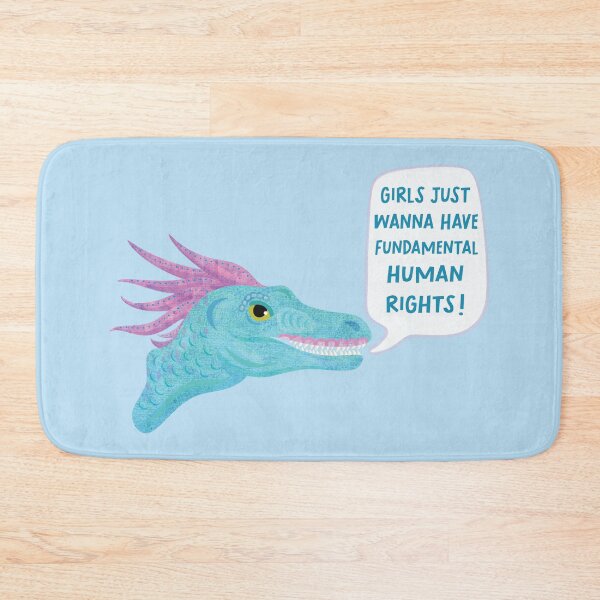 Item preview, Feminist Velociraptor designed and sold by JasperAndPudArt.