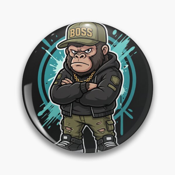Item preview, Boss Gorilla Streetwear Street King designed and sold by WearTheVibe Store.