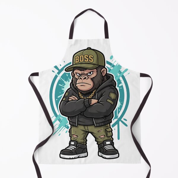 Item preview, Boss Gorilla Streetwear Street King designed and sold by WearTheVibe Store.
