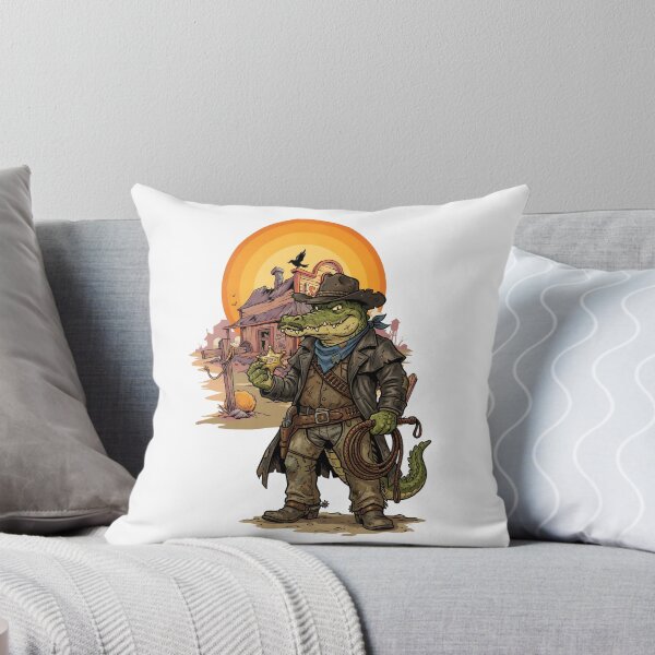 Item preview, Alligator Sheriff Sunset Cartoon 2 designed and sold by Museum Of Non-Existing Art.