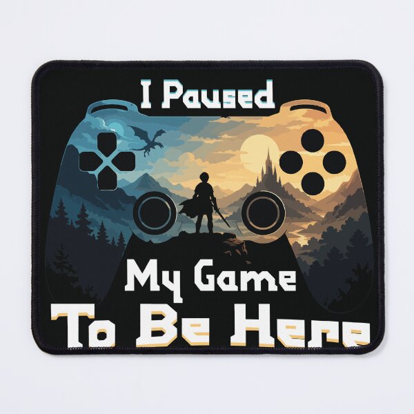 Item preview, I Paused My Game To Be Here | Funny Gamer T-Shirt | Gaming Meme Design designed and sold by BongLines.