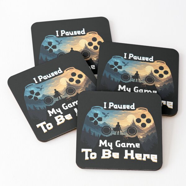 Item preview, I Paused My Game To Be Here | Funny Gamer T-Shirt | Gaming Meme Design designed and sold by BongLines.