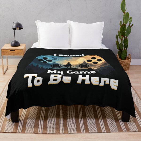 Item preview, I Paused My Game To Be Here | Funny Gamer T-Shirt | Gaming Meme Design designed and sold by BongLines.