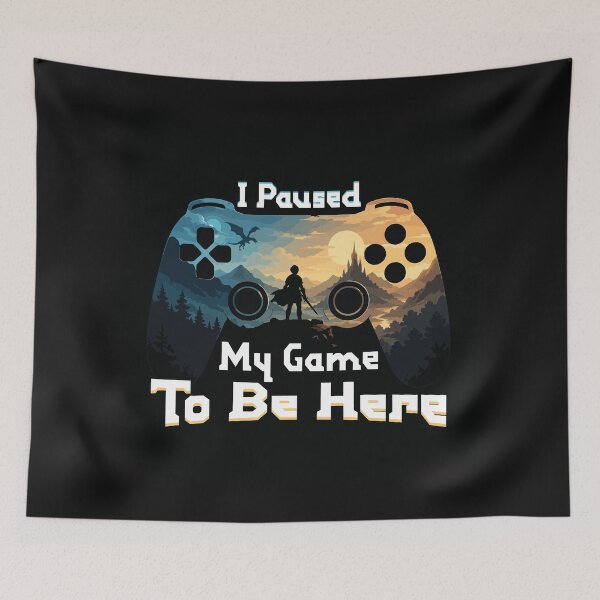 Item preview, I Paused My Game To Be Here | Funny Gamer T-Shirt | Gaming Meme Design designed and sold by BongLines.