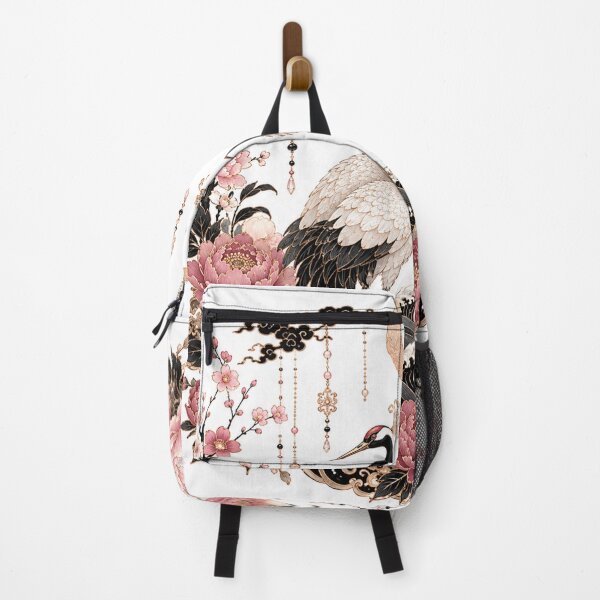 Item preview, Cranes and Peonies Moon Chinoiserie designed and sold by MWprint.