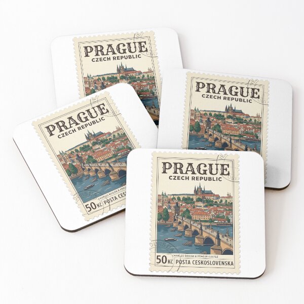 Item preview, Prague Charles Bridge Vintage Travel Stamp designed and sold by k3rstman1.